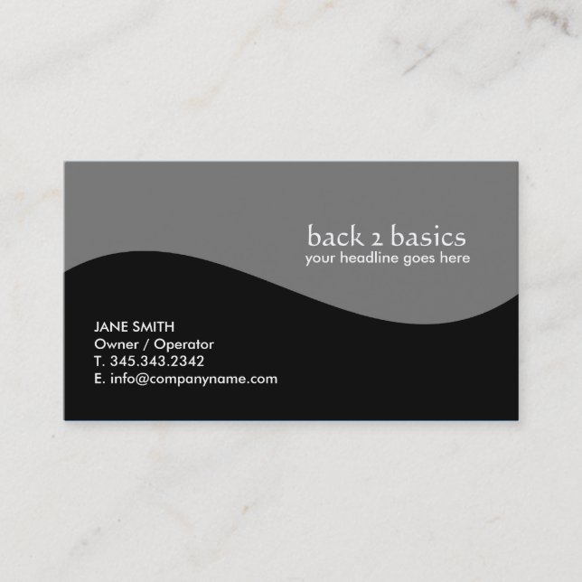 Clean Wave Business Card (Front)