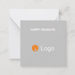 Clean White and Grey Corporate QR Code Card