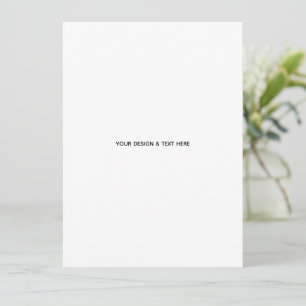 Clean White Minimalist Business Thank You Card