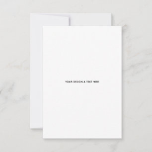 Clean White Minimalist Business Thank You Card
