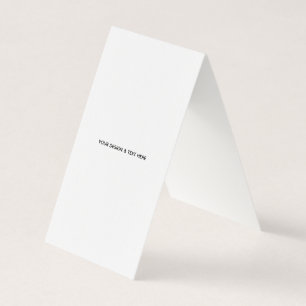 Clean White Minimalist Business Thank You Card