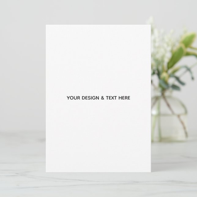 Clean White Minimalist Mum Appreciation Card (Standing Front)