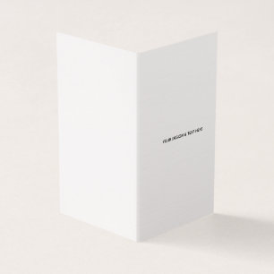 Clean White Minimalist Nurse Thank You Card