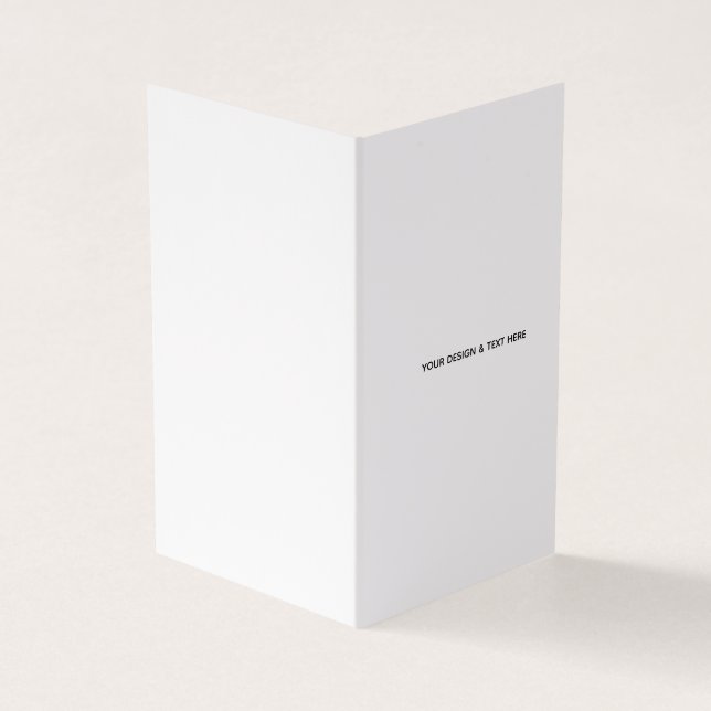 Clean White Minimalist Proposal Thank You Card (Outside)