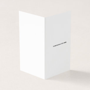 Clean White Minimalist Proposal Thank You Card