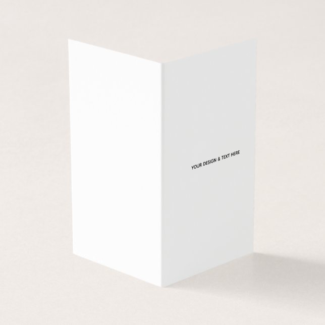 Clean White Minimalist Proposal Thank You Card (Outside)