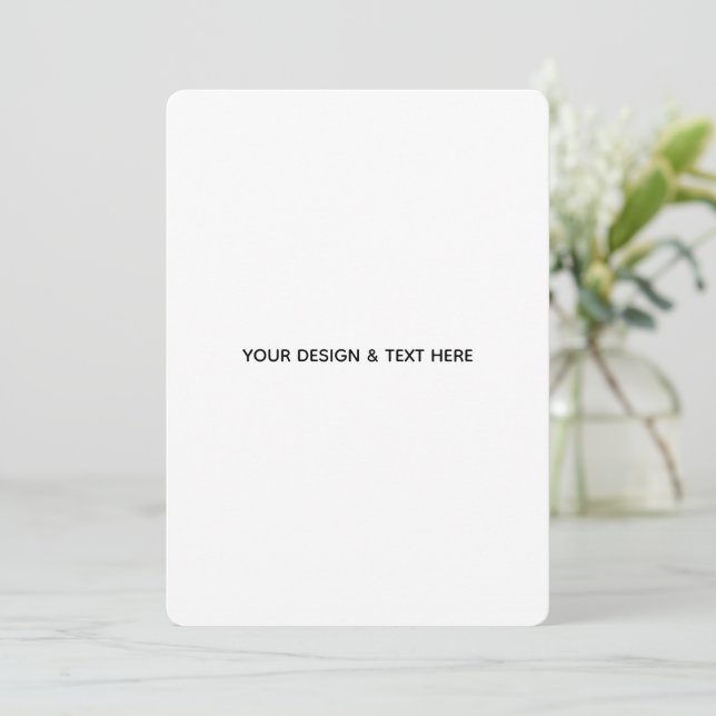 Clean White Minimalist Son Graduation Card (Standing Front)