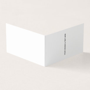 Clean White Minimalist Teacher Thank You Card