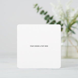 Clean White Minimalist Teacher Thank You Card