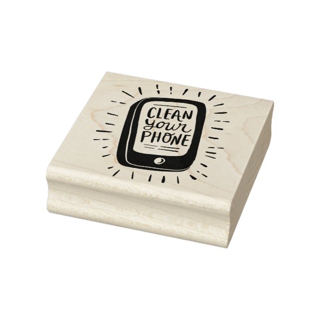 Clean your phone rubber stamp (Stamp)