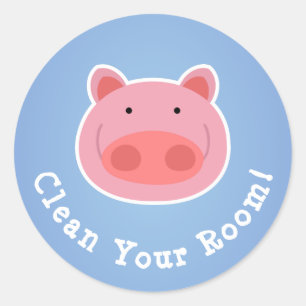 Clean Your Room! Classic Round Sticker