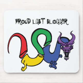 cleancolordragonbig [tranz], PROUD LGBT BLOGGER Mouse Pad