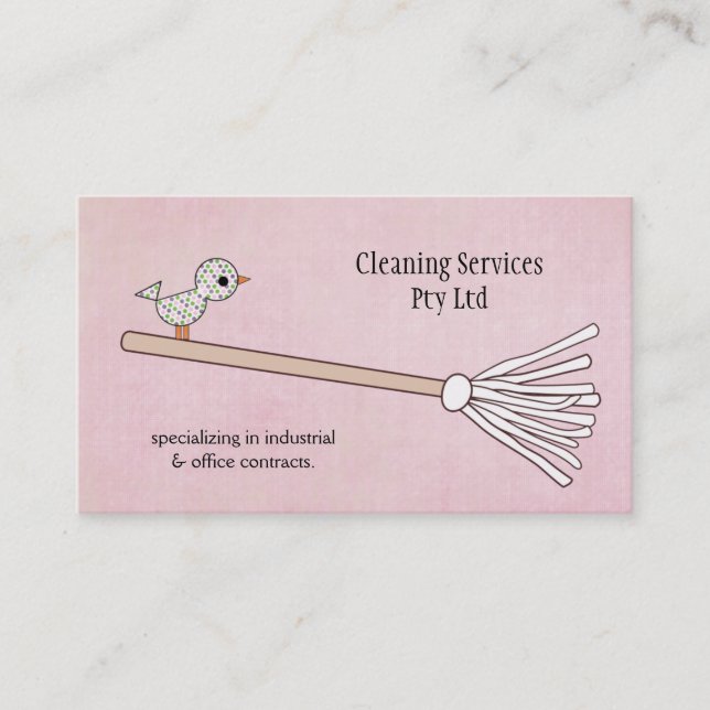 Cleaner Cleaning Service Business Profile Card (Front)
