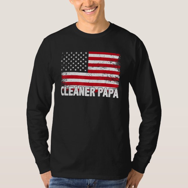 Cleaner Papa T-Shirt (Front)