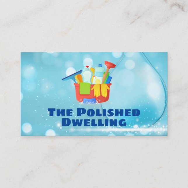 Cleaner Tool Equipment | Maids Business Card (Front)