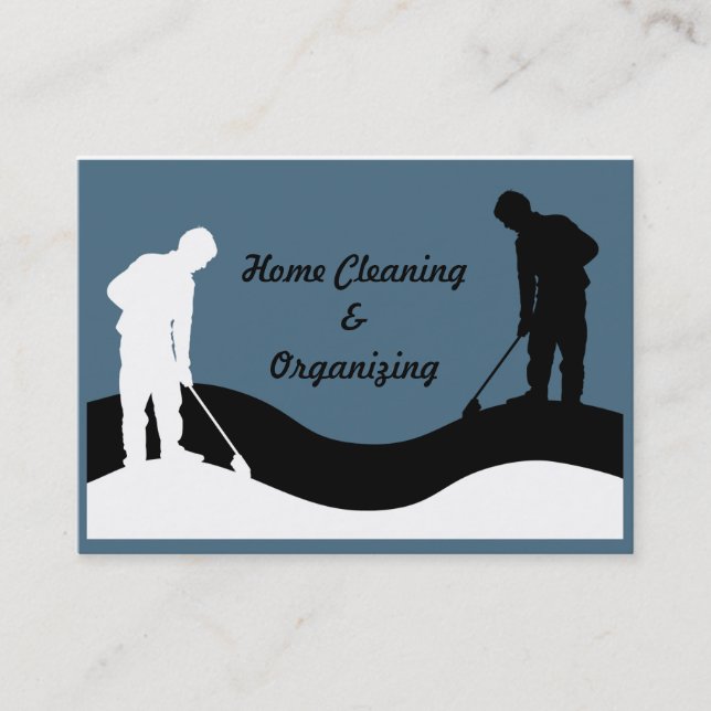 Cleaning Business Card Template (Front)