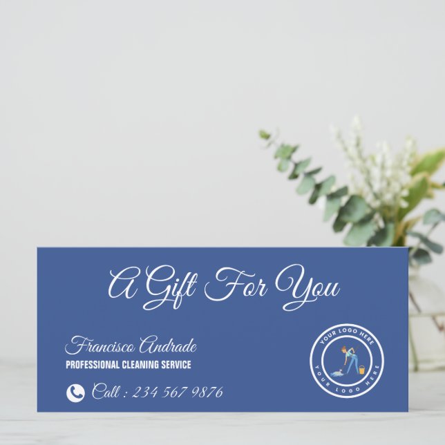 Cleaning Company | Custom Logo Cleaning Service (Standing Front)