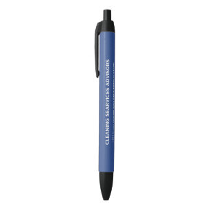 Cleaning Company   Custom Logo Cleaning Service Black Ink Pen