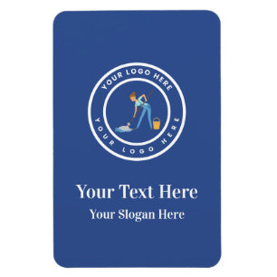 Cleaning Company Custom Logo Cleaning Service Magnet