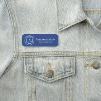 Cleaning Company | Custom Logo Cleaning Service Name Tag