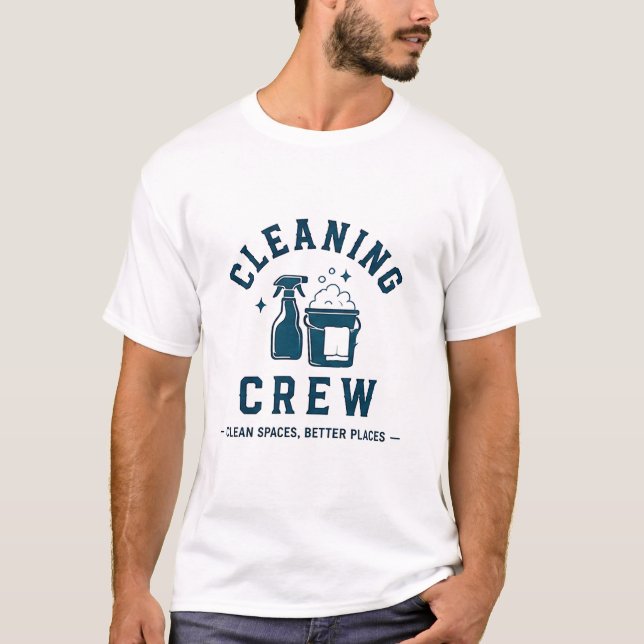 🧽 Cleaning Crew Professional Service Team 🧽 T-Shirt (Front)