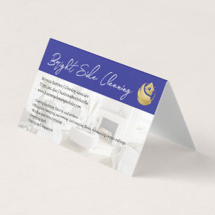 Cleaning Duster Home Logo Tidy Living Room Business Card