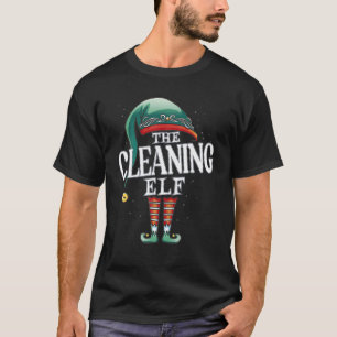 Cleaning Elf Christmas Group Xmas Pajama Party T-Shirt