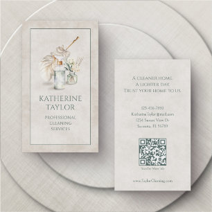 Cleaning Housekeeping Company Business Card