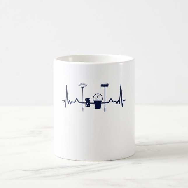 Cleaning Housekeeping Housekeeper Coffee Mug (Center)