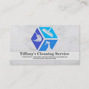 Cleaning Icons   Maid Supplies Business Card