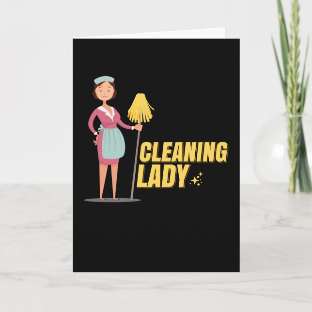 Cleaning Lady Cleaning Lady Cleaning Card (Front)
