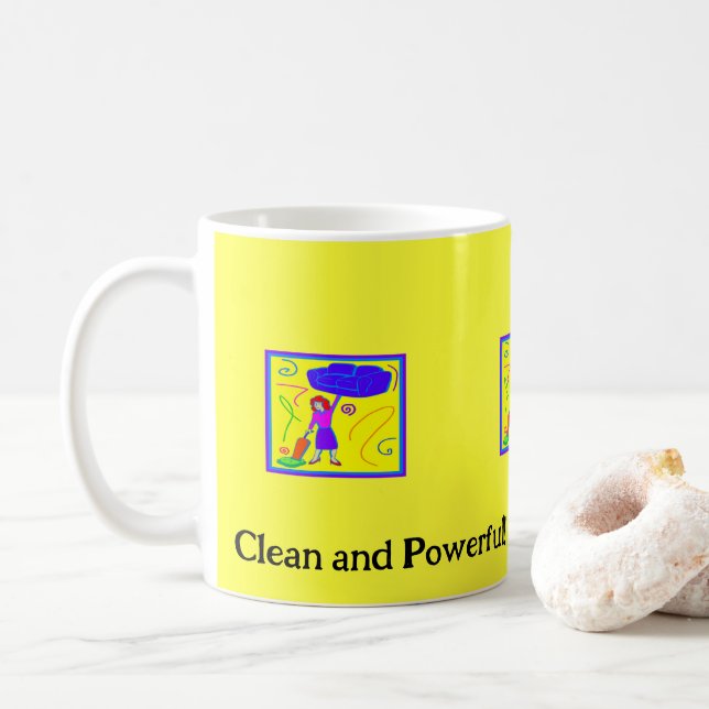 Cleaning Lady Mug (With Donut)
