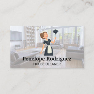 Cleaning Maid   House Keeping Services Business Card