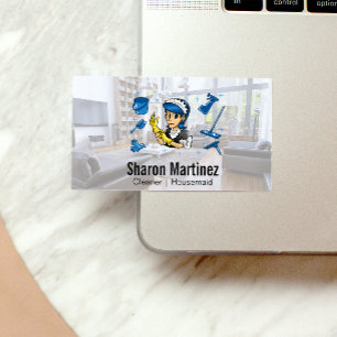 Cleaning Maid House Services Business Card