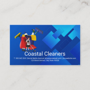 Cleaning Products Maid Cleaning Home Care Business Card
