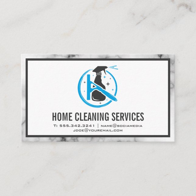 Cleaning Sanitising Tools Business Card (Front)