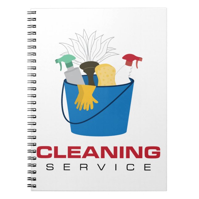 Cleaning Service Bucket Notebook (Front)