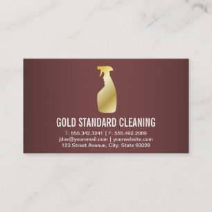 Cleaning Service Business Card