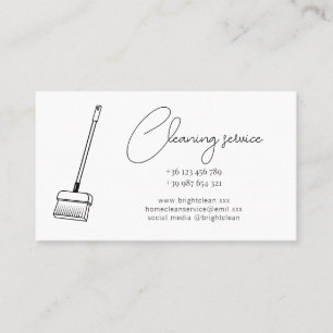 Cleaning Service Business Card