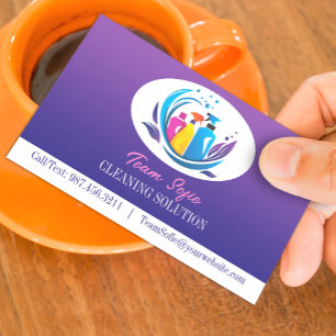 Cleaning Service Business Card