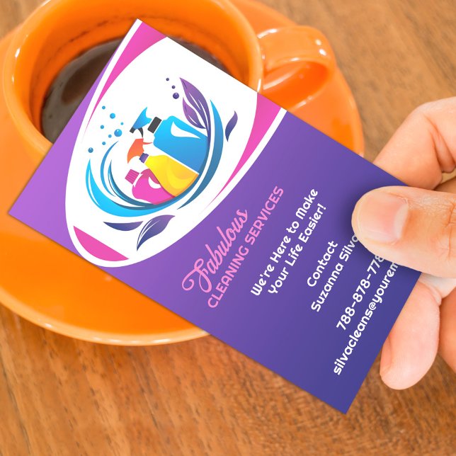 Cleaning Service Business Card (Creator Uploaded)