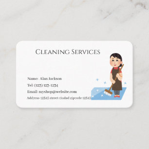 Cleaning Service Business Card