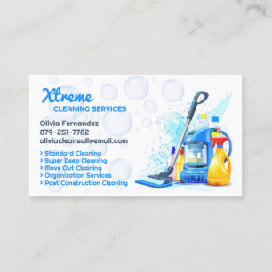 Cleaning Service Business Card