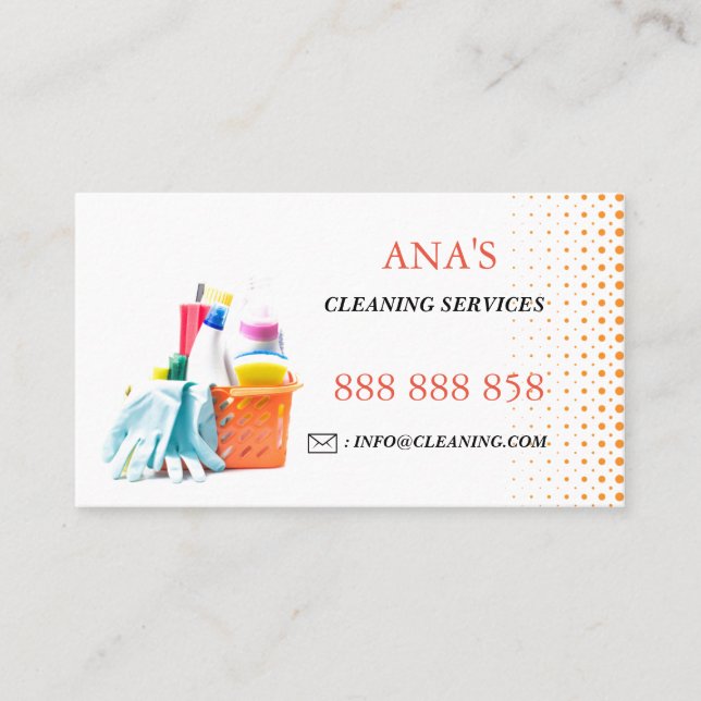 CLEANING SERVICE BUSINESS CARD (Front)