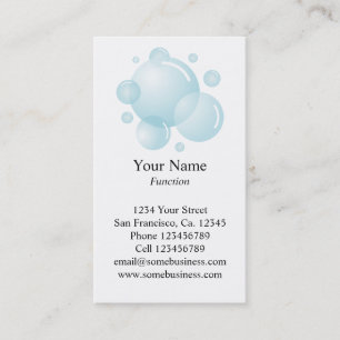 Cleaning service business card template Vertical