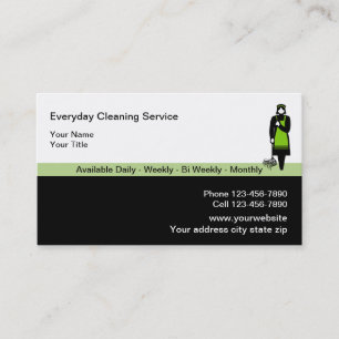 Cleaning Service Business Cards
