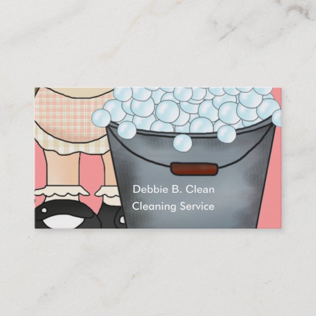 Cleaning Service Business Cards (Front)