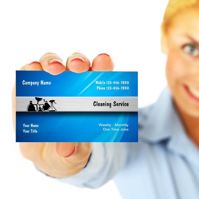 Cleaning Service Business Cards (Creator Uploaded)