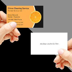 Cleaning Service Business Cards