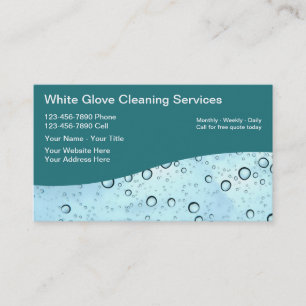 Cleaning Service Business Cards